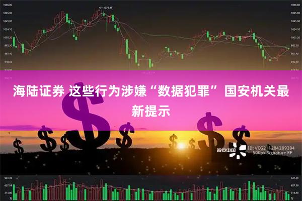 海陆证券 这些行为涉嫌“数据犯罪” 国安机关最新提示